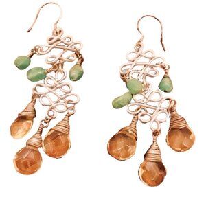 Beautiful artisan pierced earrings